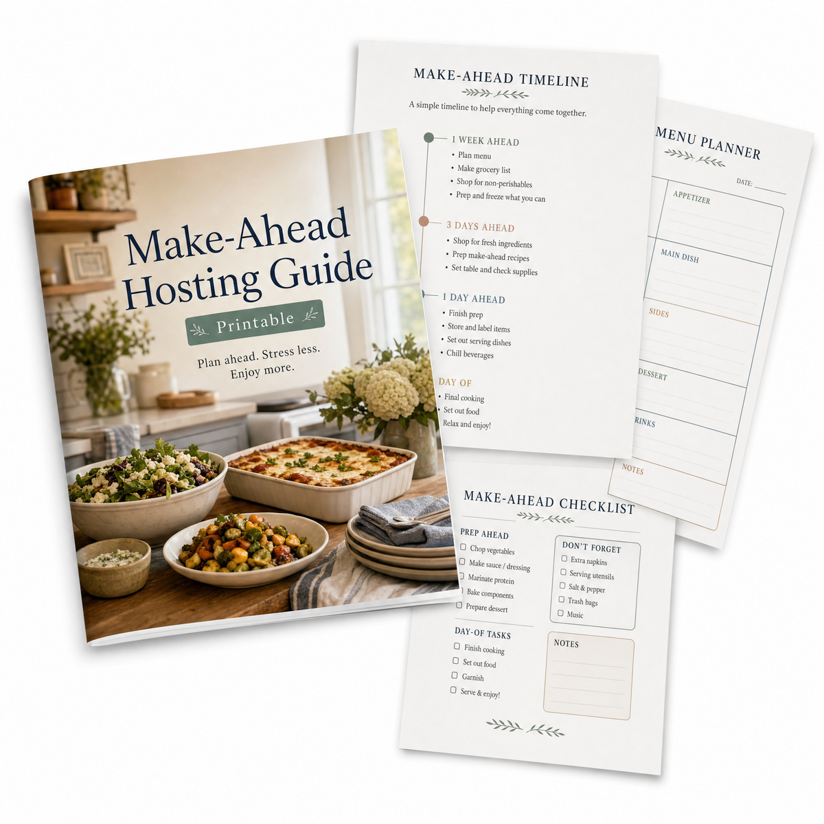 Make-Ahead Hosting Guide