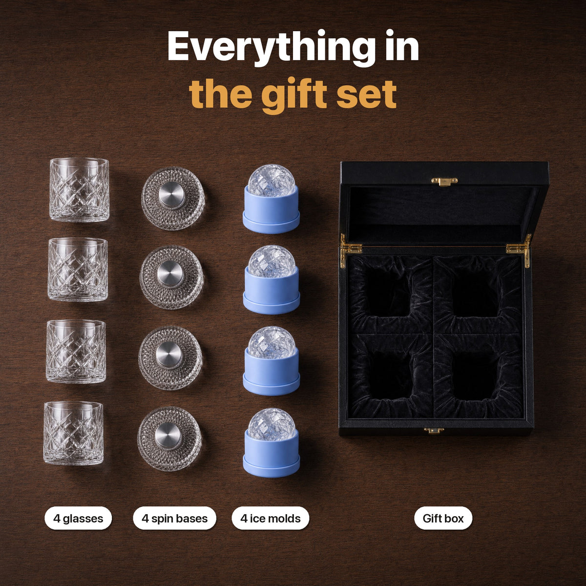 Marlo™ Spinning Whiskey Glasses