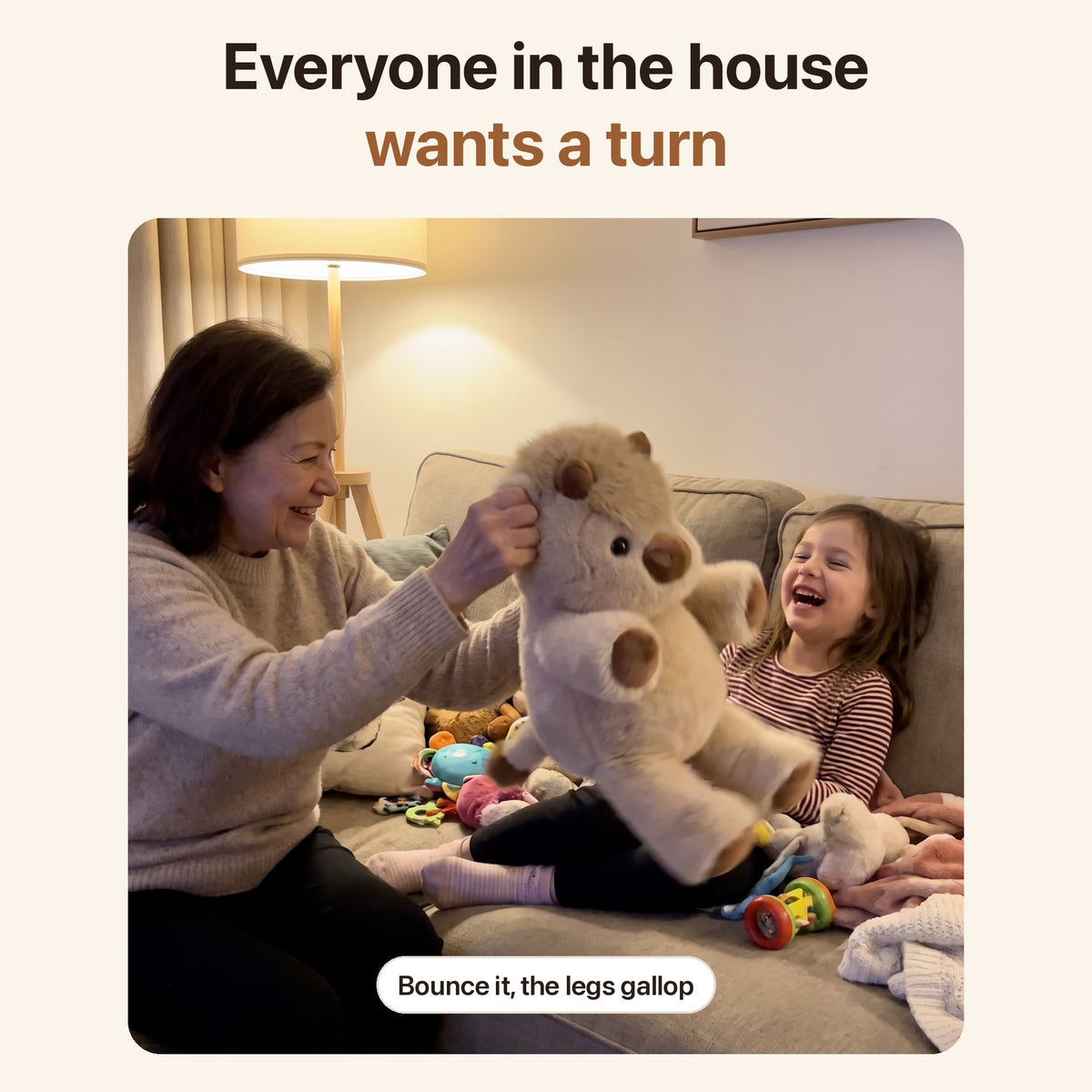 Marlo™ Running Highland Cow Plush