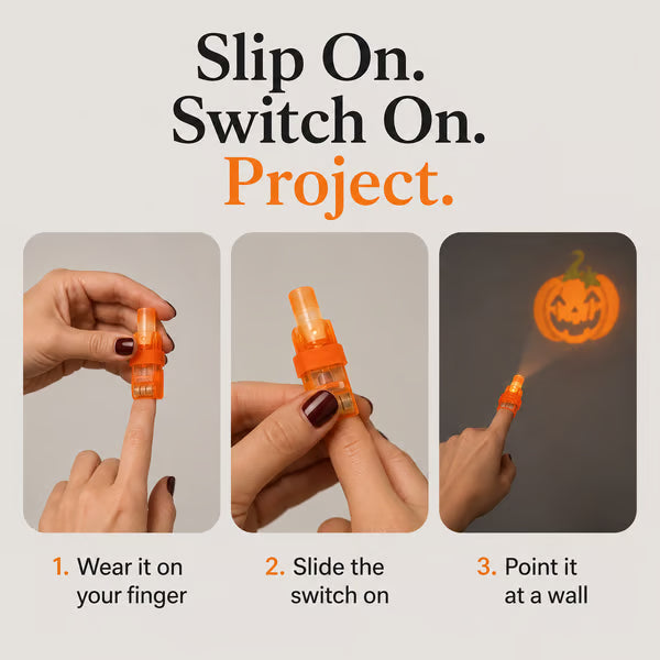 Halloween Finger Projector Rings