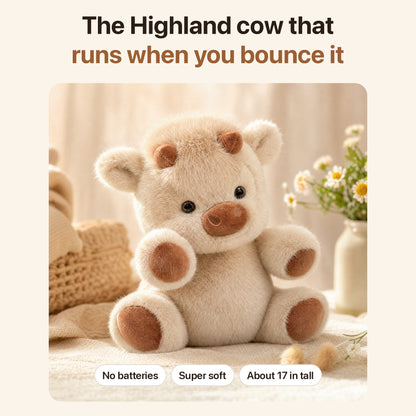 Marlo™ Running Highland Cow Plush