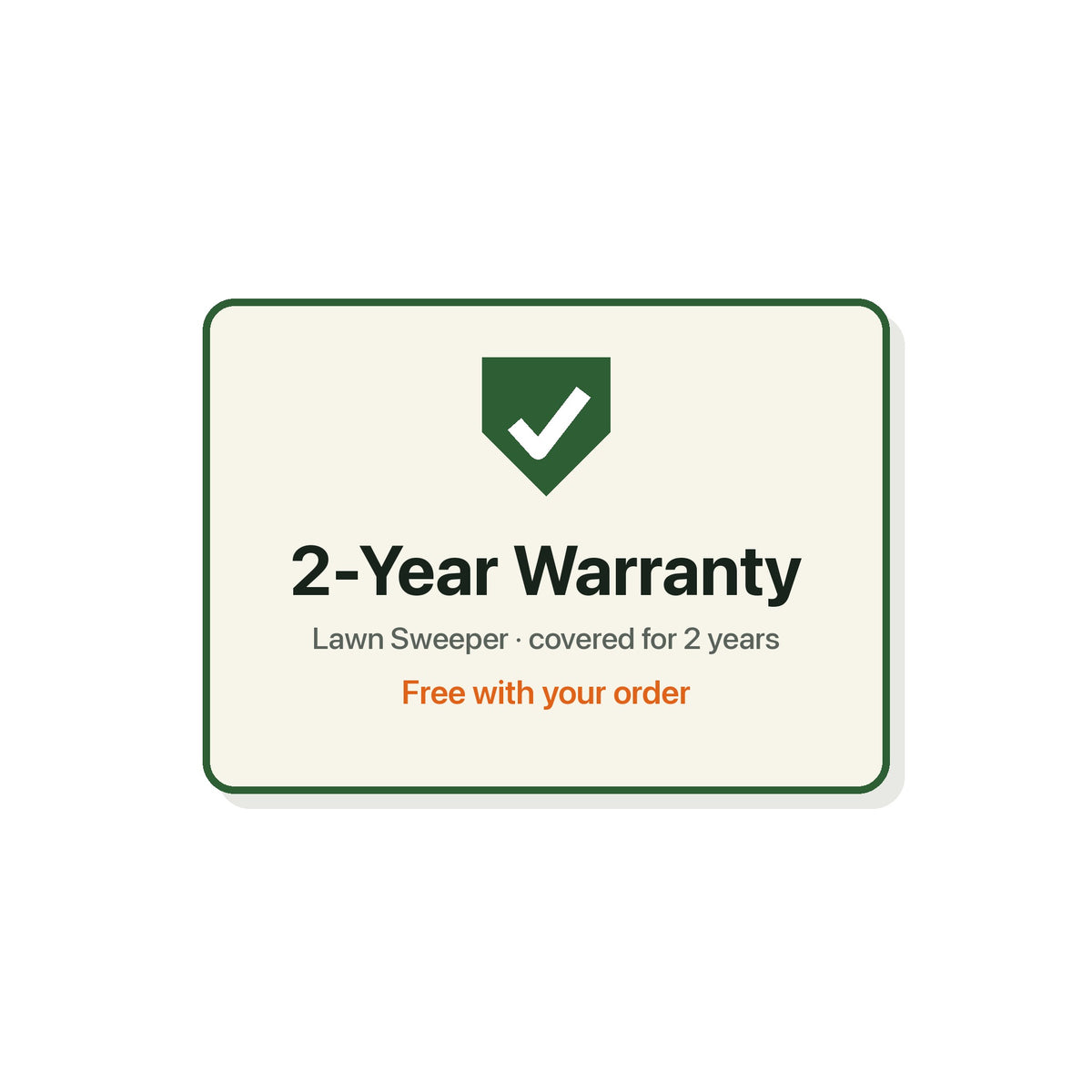 2-Year Warranty