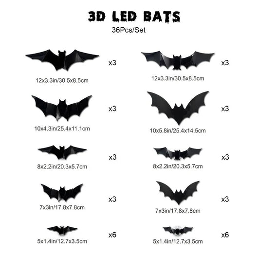 Spooky Glow 3D Bat Lights™