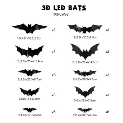 Spooky Glow 3D Bat Lights™