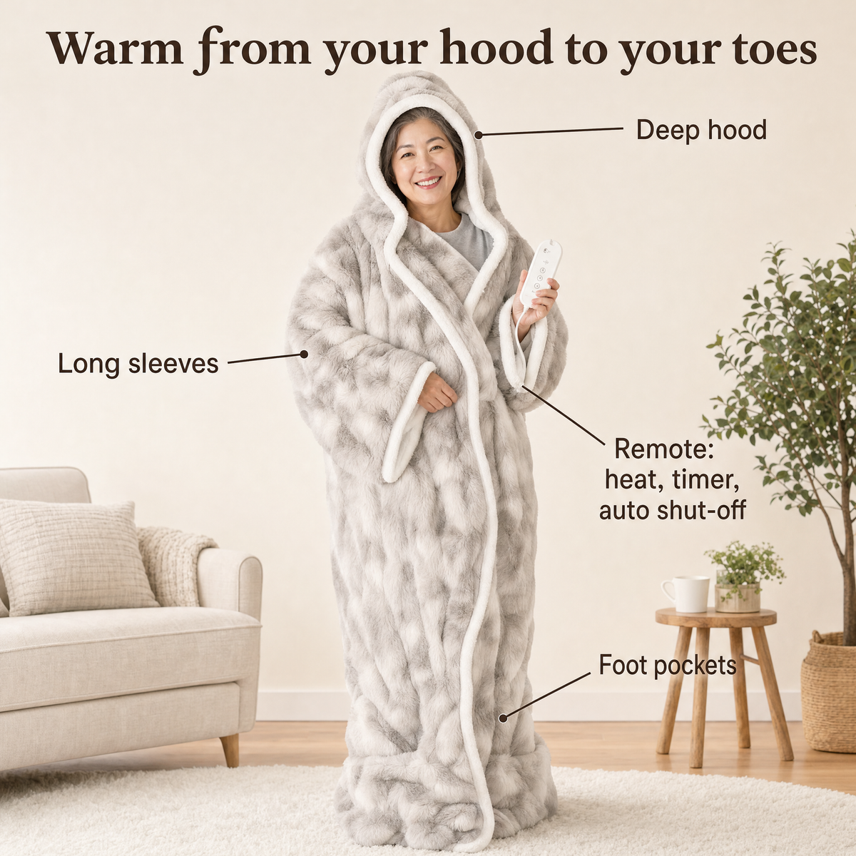 Warm from your hood to your toes