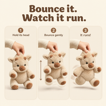 Marlo™ Running Highland Cow Plush