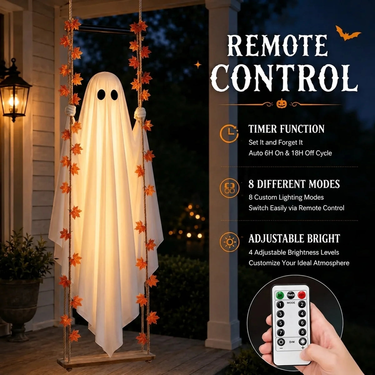 LED Light-Up Swinging Ghost™