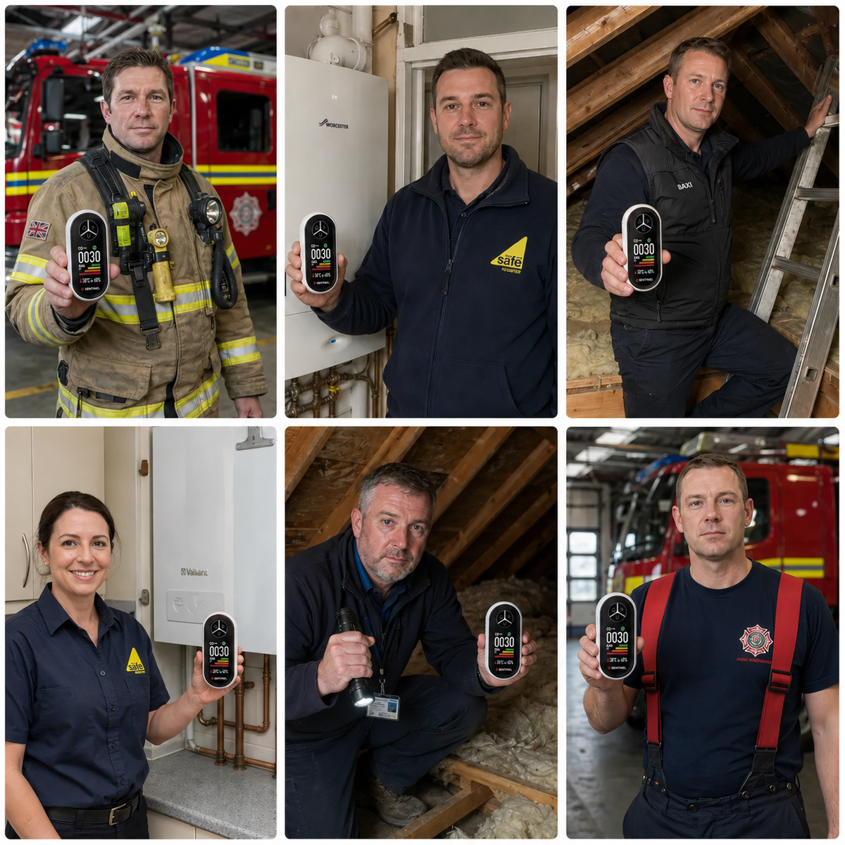 Sentinel 4-in-1 Carbon Monoxide and Gas Detector Plug-In