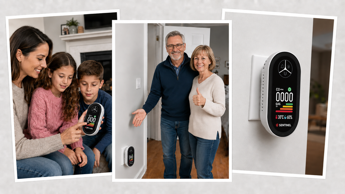 Sentinel 4-in-1 Carbon Monoxide and Gas Detector Plug-In